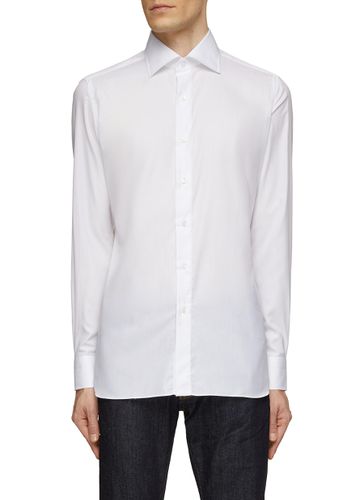 Spread Collar Cotton Twill Shirt - LUIGI BORRELLI - NAPOLI - Modalova