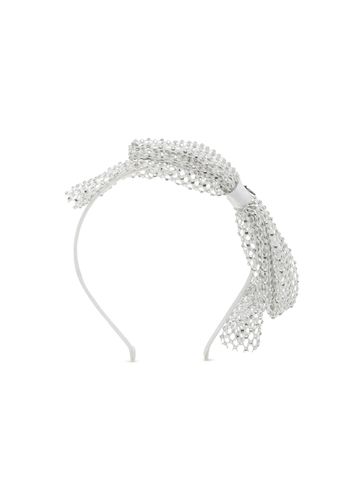 Kety Strass Embellished Mesh Bow Headband - MAISON MICHEL - Modalova