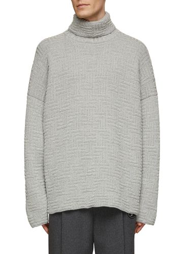 High Neck Relaxed Fit Jacquard Sweater - FEAR OF GOD - Modalova