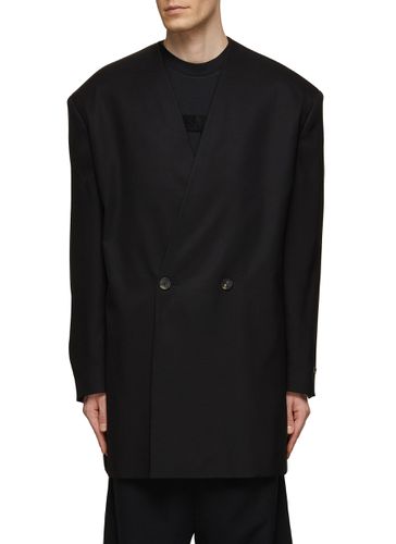 Double Breasted Relaxed Fit Lapelless Blazer - FEAR OF GOD - Modalova