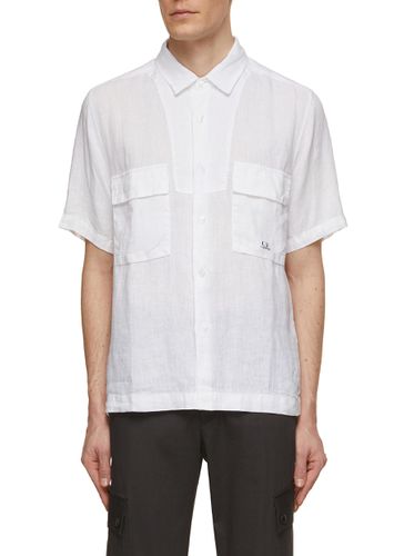 Linen Button Up Shirt - C.P. COMPANY - Modalova