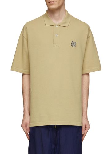 Bold Fox Head Patch Cotton Polo Shirt - MAISON KITSUNÉ - Modalova