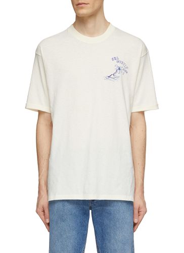 Wave Artwork Cotton T-Shirt - SCOTCH & SODA - Modalova