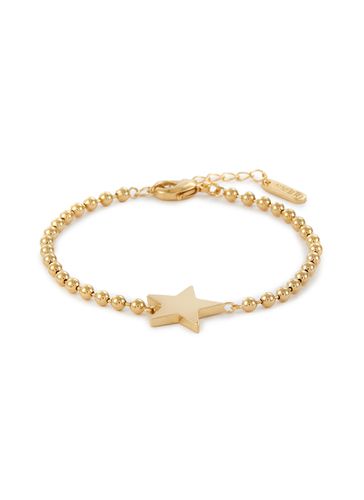 K Gold Plated Brass Star Point Ball Chain Bracelet - NUMBERING - Modalova