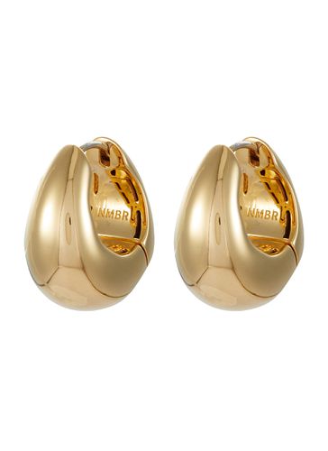 K Gold Plated Sterling Silver Hoop Earrings - NUMBERING - Modalova