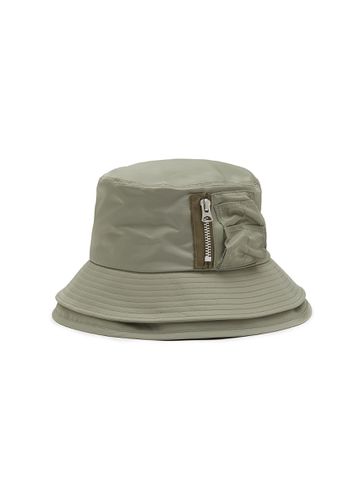 Nylon Double Brim Bucket Hat - SACAI - Modalova