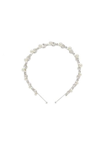 Kiara Swarovski Crystal Pearl Embellished Metal Headband - JENNIFER BEHR - Modalova
