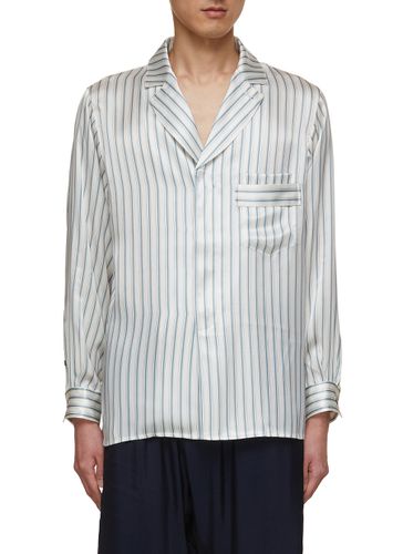Striped Silk Shirt - RE: BY MAISON SANS TITRE - Modalova