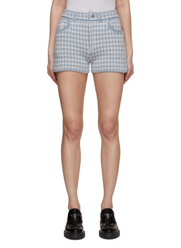 Chequered Cashmere Cotton Shorts - BARRIE - Modalova