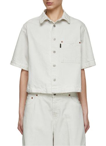 Olive Short Sleeve Denim Shirt - HAIKURE - Modalova