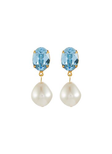 Tunis 18K Gold Plated Crystal Pearl Earrings - JENNIFER BEHR - Modalova
