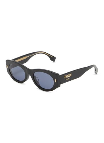 Fendi Roma Oval Acetate Sunglasses - FENDI - Modalova