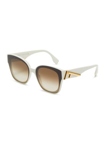 Acetate Soft Cat Eye Sunglasses - FENDI - Modalova