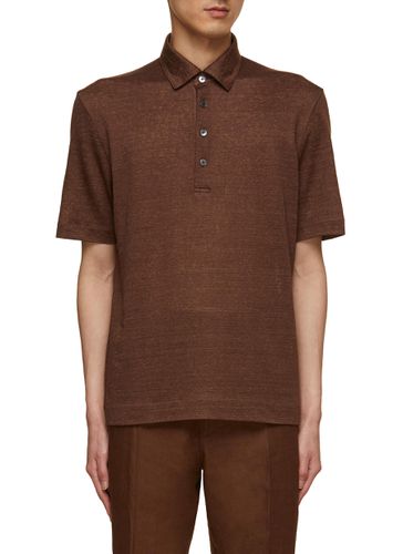 Linen Polo Shirt - ZEGNA - Modalova