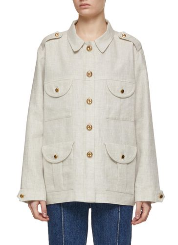 Sahariana Button Front Jacket - BLAZÉ MILANO - Modalova