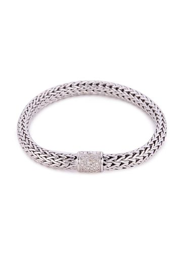 Classic Chain' Diamond silver woven chain bracelet - JOHN HARDY - Modalova
