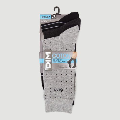 Lot de 3 paires de chaussettes fantaisie en coton - DIM - Modalova