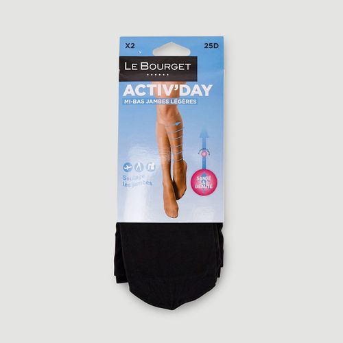 Lot de 2 paires de mi bas jambes légères - LE BOURGET - Modalova