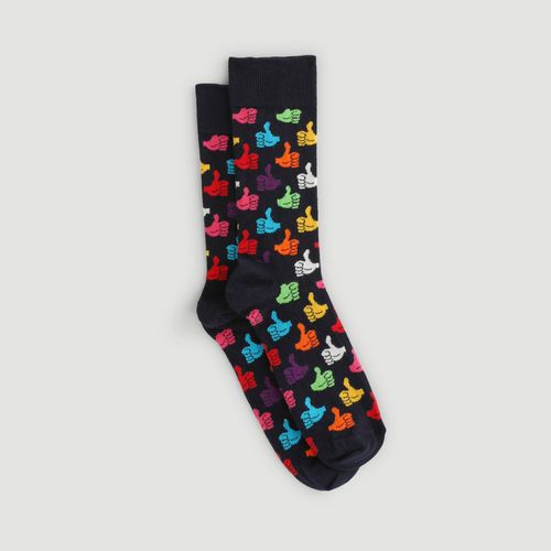 Paire de chaussettes motif pouces en coton - HAPPY SOCKS - Modalova