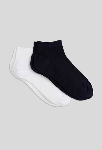 Lot de 2 paires de mini-socquettes fantaisie en fil d'écosse - MONOPRIX FEMME - Modalova