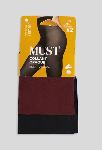 Lot de 2 paires de collants opaques - MONOPRIX FEMME - Modalova