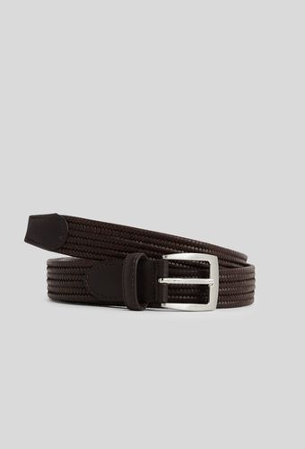 Ceinture en cuir tressée - MONOPRIX HOMME - Modalova