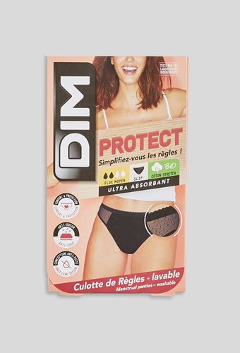 Culotte menstruelle flux moyen plumetis PROTECT en coton BIO - DIM - Modalova