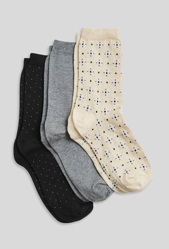 Lot de 3 paires de chaussettes fantaisie en coton - MONOPRIX FEMME - Modalova