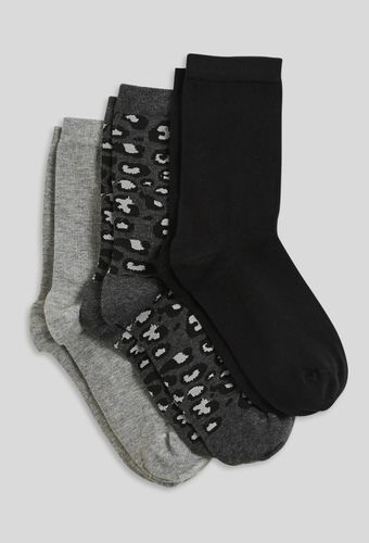 Lot de 3 paires de chaussettes fantaisie à motifs léopard en coton - MONOPRIX FEMME - Modalova