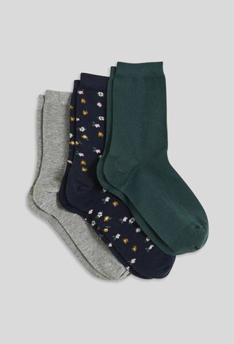 Lot de 3 paires de chaussettes fantaisie en coton - MONOPRIX FEMME - Modalova