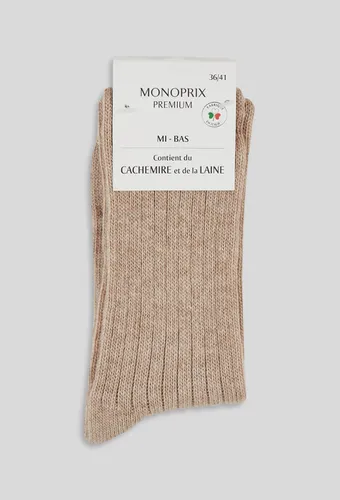 Paire de mi-bas contenant de laine et du cachemire - MONOPRIX FEMME - Modalova