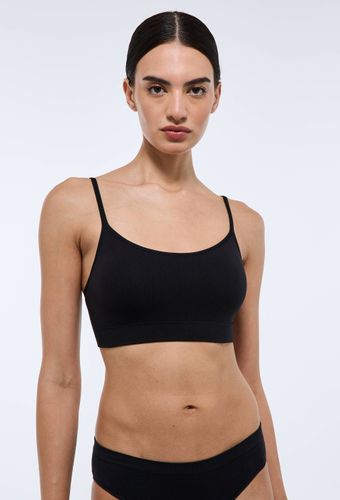 Brassière sans coutures avec coques amovibles et agrafage dos - MONOPRIX - Modalova