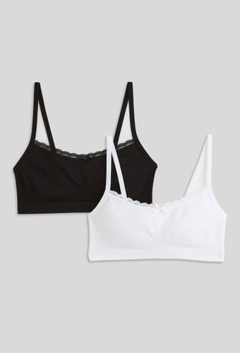 Lot de 2 brassières sans coutures avec dentelle - MONOPRIX - Modalova