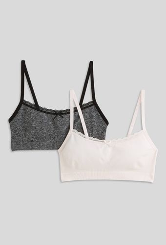 Lot de 2 brassières sans coutures avec dentelle - MONOPRIX - Modalova