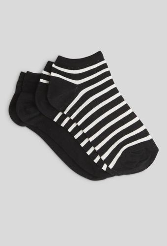 Lot de 2 paires de mini-socquettes fantaisie à rayures en fil d'écosse - MONOPRIX FEMME - Modalova