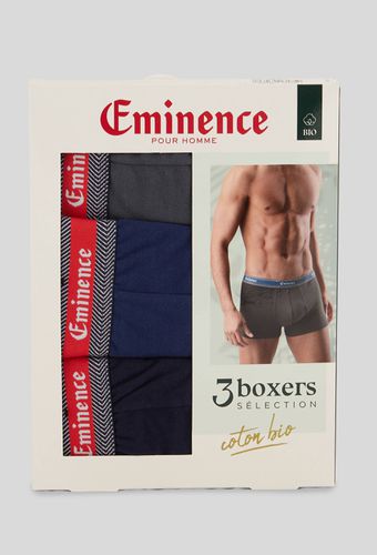 Lot de 3 boxers en coton BIO - EMINENCE - Modalova