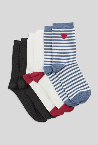 Lot de 2 paires de chaussettes fantaisie en coton - MONOPRIX FEMME - Modalova