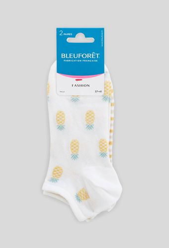 Lot de 2 paires de mini-socquettes à motif en coton BLEUFORET - BLEU FORET - Modalova