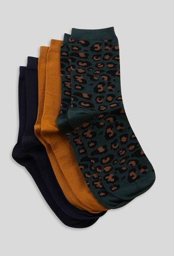 Lot de 3 paires de chaussettes fantaisie à motifs léopard en coton - MONOPRIX FEMME - Modalova