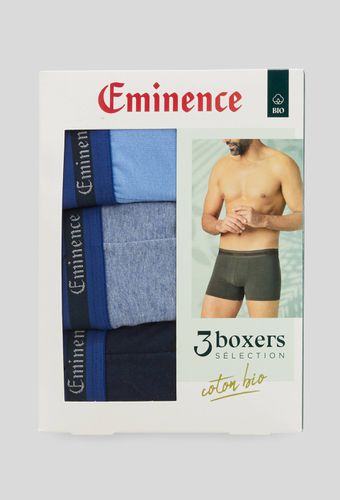 Lot de 3 boxer en coton BIO , certifié OEKO-TEX - EMINENCE - Modalova