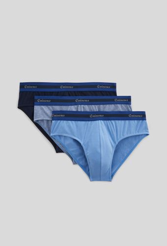 Lot de 3 slips taille basse en coton BIO , certifié OEKO-TEX - EMINENCE - Modalova