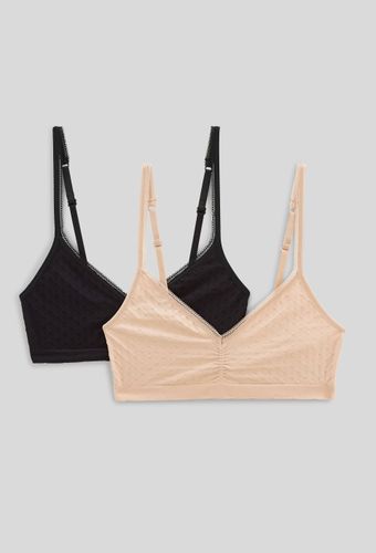 Lot de 2 brassières plumetis sans coutures - MONOPRIX - Modalova