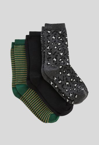 Lot de 3 paires de chaussettes fantaisie Léopard en coton - MONOPRIX - Modalova