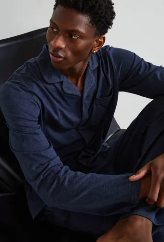 Pyjama manches longues et pantalon en mélange coton et viscose - MONOPRIX - Modalova
