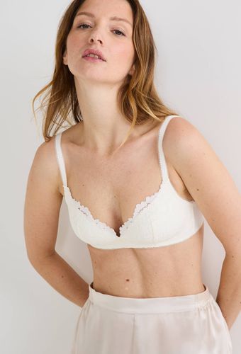 Soutien-gorge triangle paddé CAMILLE en dentelle - MONOPRIX - Modalova