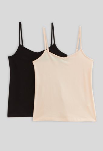 Lot de 2 tops fines bretelles en coton BIO GOTS - MONOPRIX - Modalova