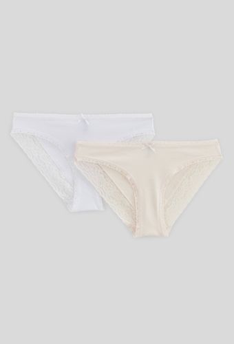 Lot de 2 culottes EMMA en coton BIO GOTS - MONOPRIX - Modalova