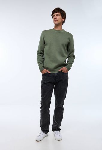 Pull col rond en mélange coton et cachemire - MONOPRIX - Modalova