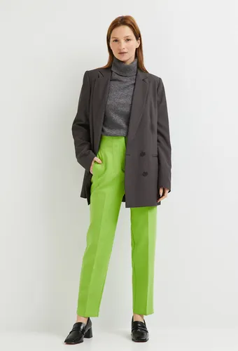 Pantalon droit taille haute, certifié Oeko-Tex - MONOPRIX FEMME - Modalova