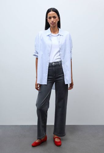 Jean large taille haute crop - MONOPRIX - Modalova